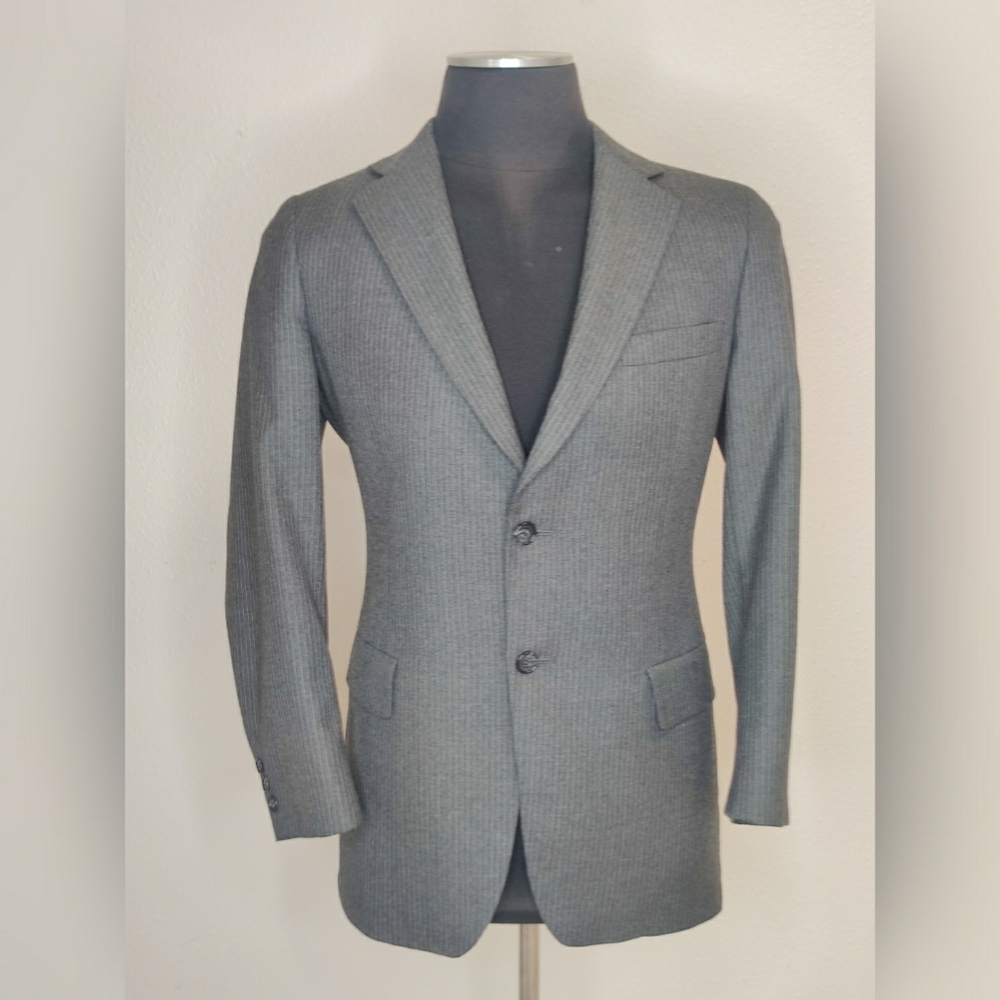 ADAMS ROW Gray Pin Stripe Blazer